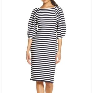 NWT Eliza J balloon sleeved sweater dress. Chic cut & fabric, perfect for winter